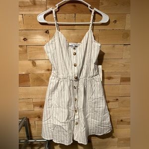 NEW white striped dress